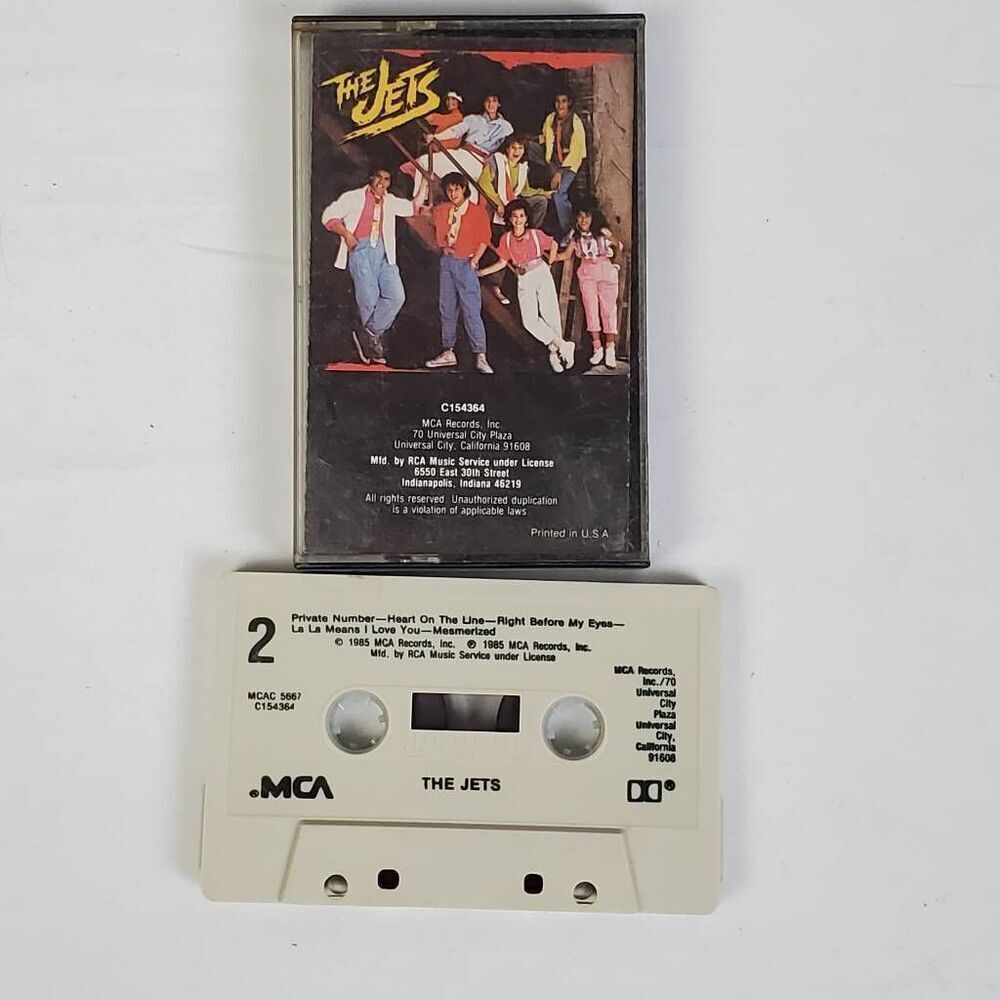 The Jets - Self-Titled Debut Cassette Tape 1985 MCA